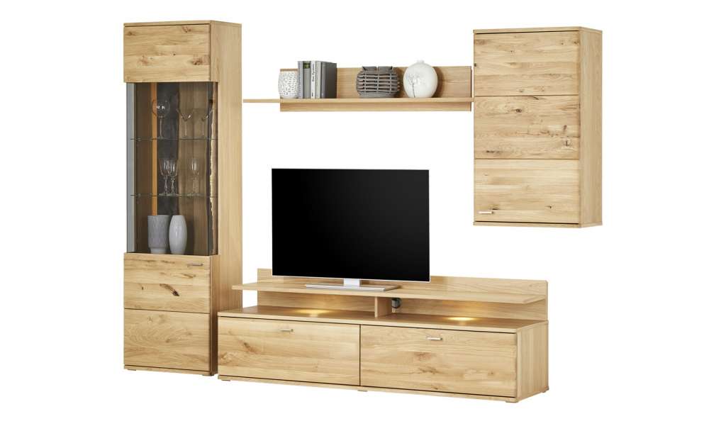 Woodford Wohnwand  Enzian ¦ holzfarben Wohnwände - Höffner