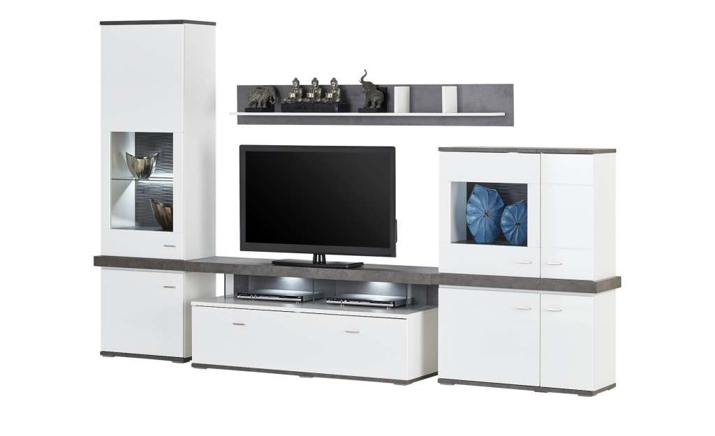 uno Wohnwand  Karbo ¦ weiß Wohnwände - Höffner