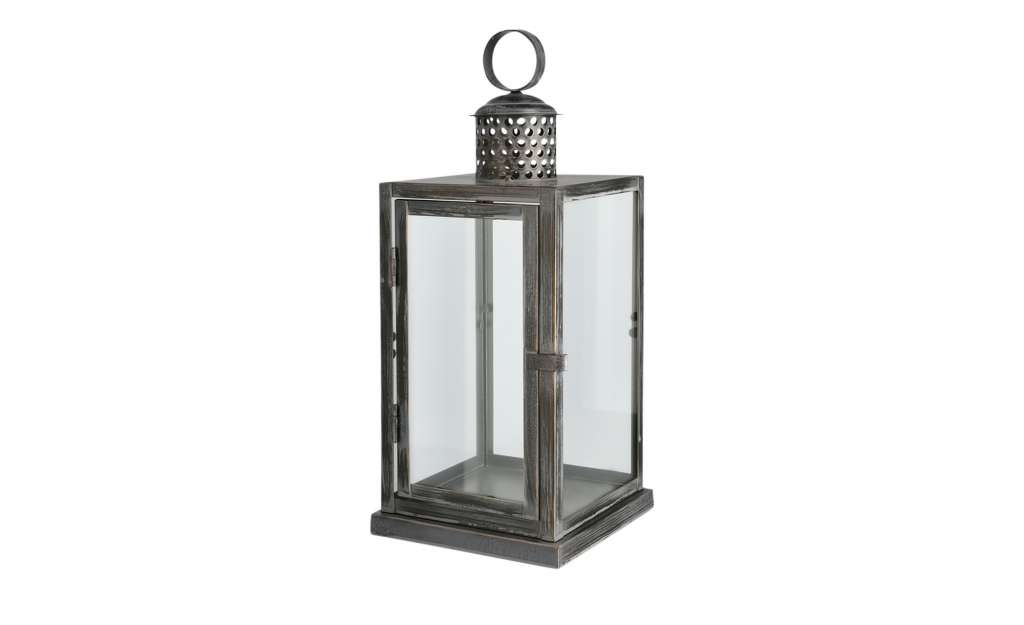 Laterne ¦ braun ¦ Metall, Glas Dekoration > Laternen & Windlichter - Höffner