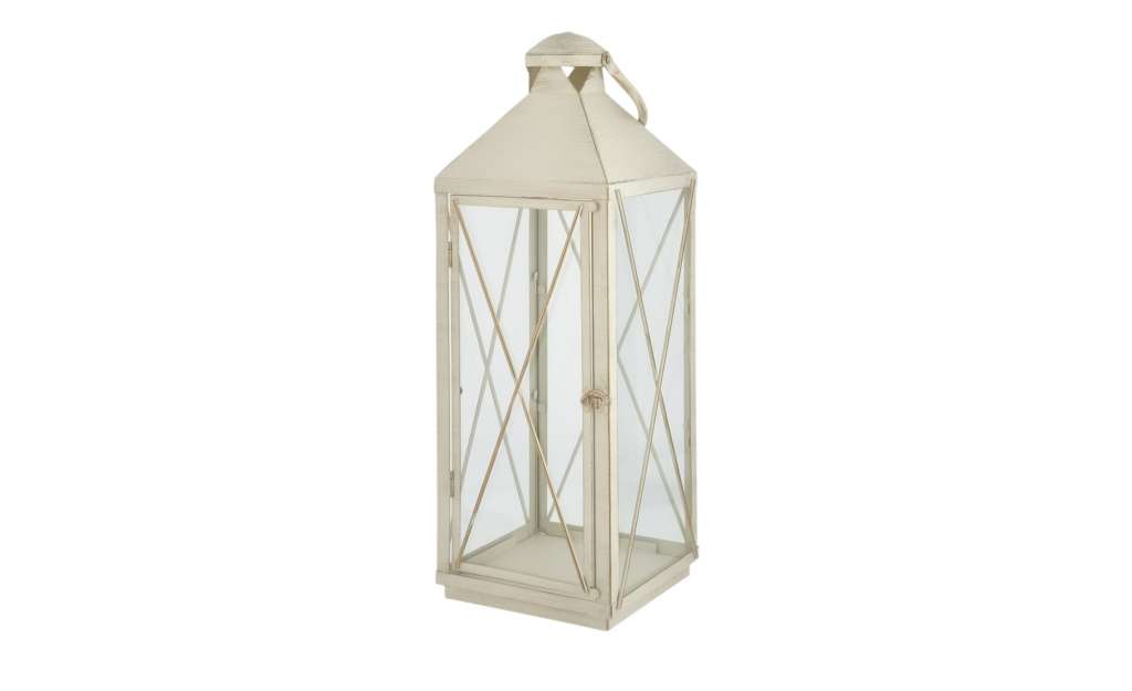 Laterne ¦ creme ¦ Metall, Glas Dekoration > Laternen & Windlichter - Höffner