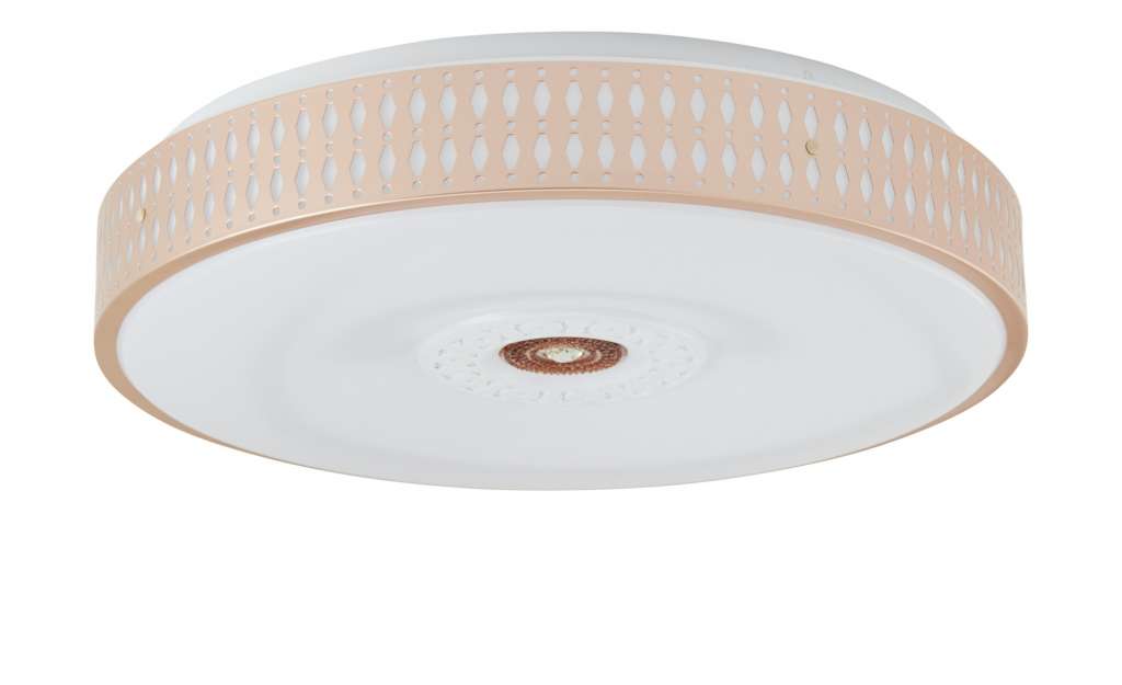 Fischer-Honsel LED-Deckenleuchte gold/ weiß ´groß´ ¦ goldØ: 50 Lampen & Leuchten > Innenleuchten > Deckenleuchten - Höffner