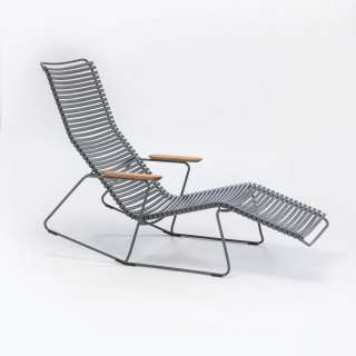 Houe - Click Sunrocker Liegestuhl - grau - outdoor
