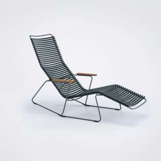 Houe - Click Sunrocker Liegestuhl - dunkelgrün - outdoor