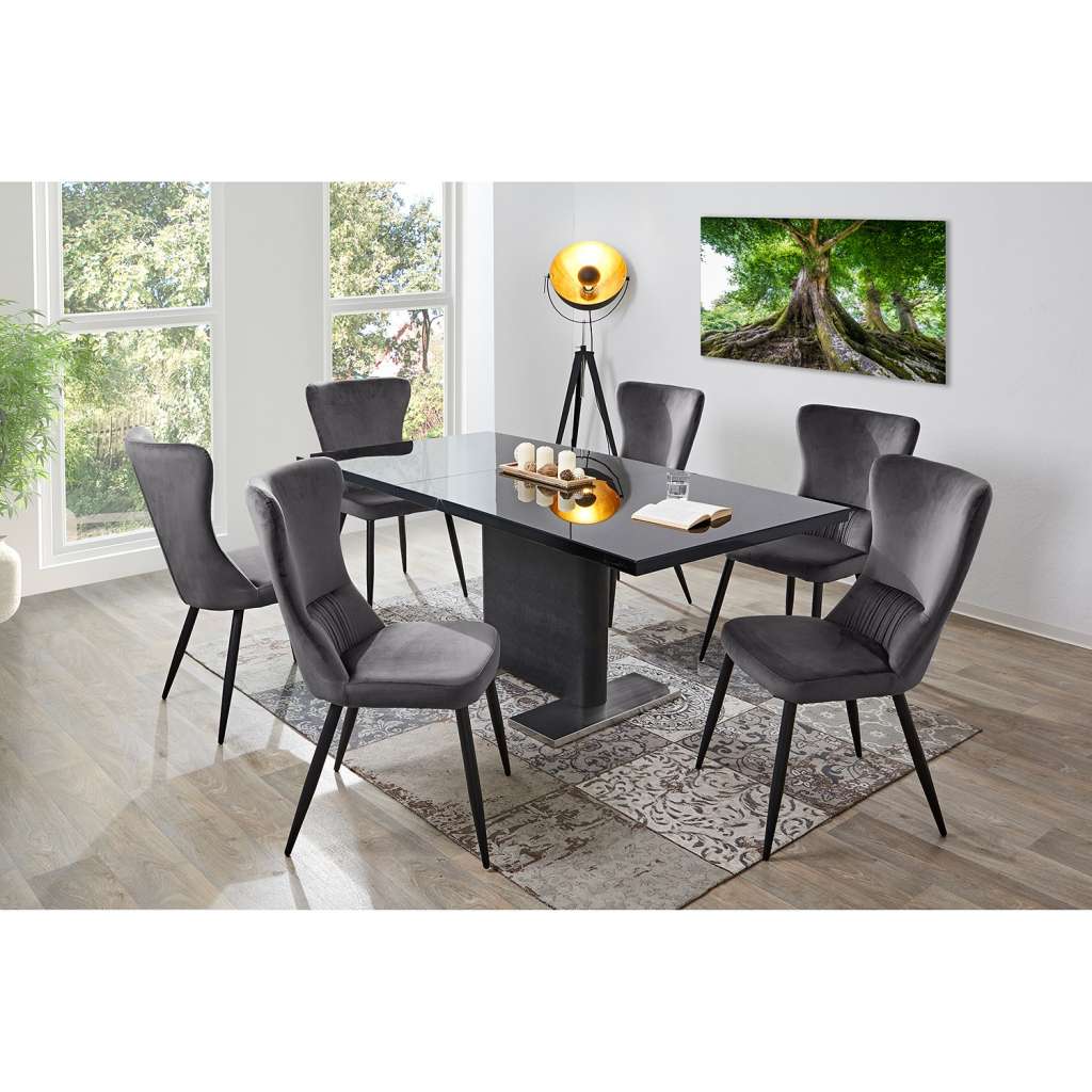 home24 Polsterstuhl Agones (2er Set)
