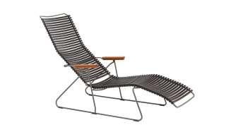 Houe - Click Sunlounge Liegestuhl - schwarz - outdoor