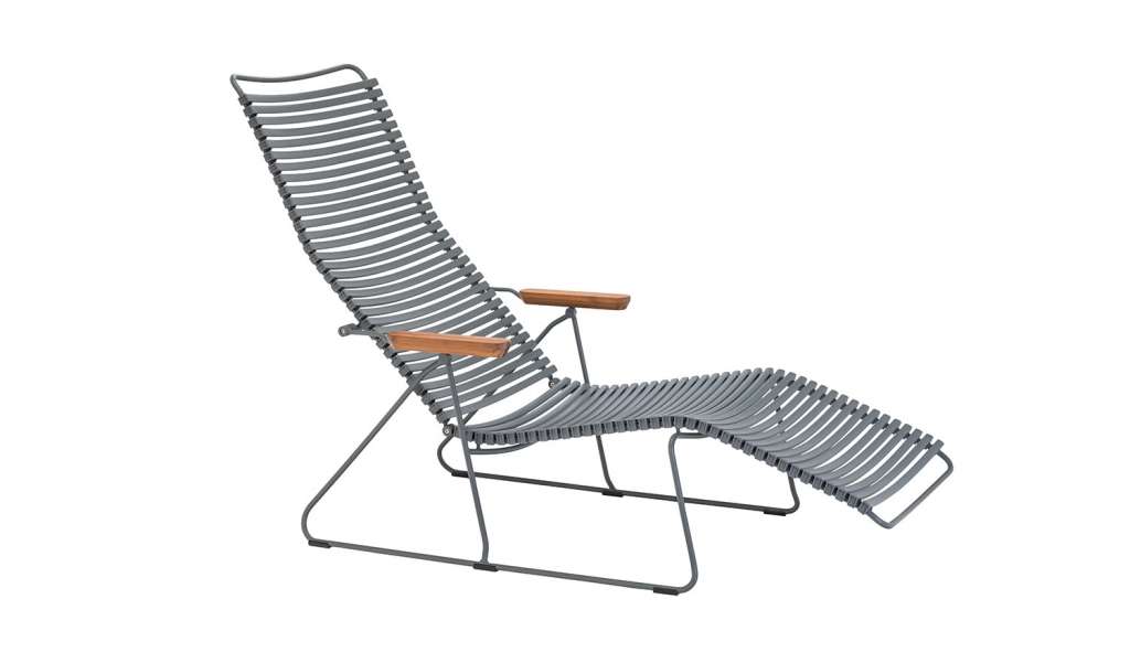Houe - Click Sunlounge Liegestuhl - grau - outdoor