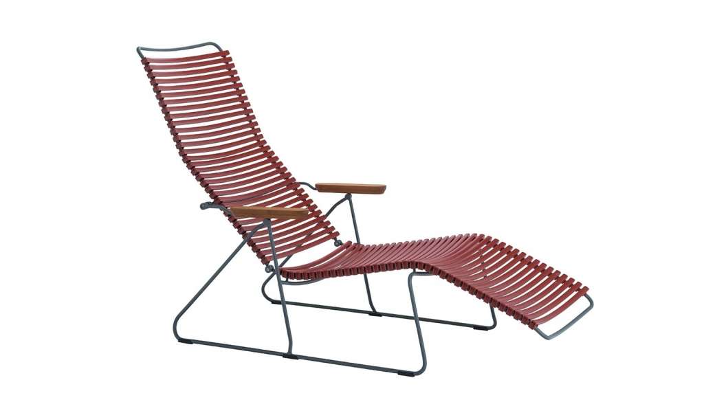 Houe - Click Sunlounger Liegestuhl - Paprika - outdoor