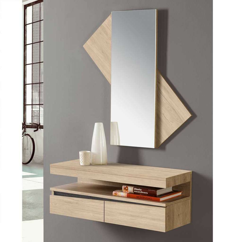 Flürmöbel in Wildeichefarben Wandmontage (2-teilig)