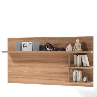 TV Wandboard in Asteiche Bianco furniert Landhausstil