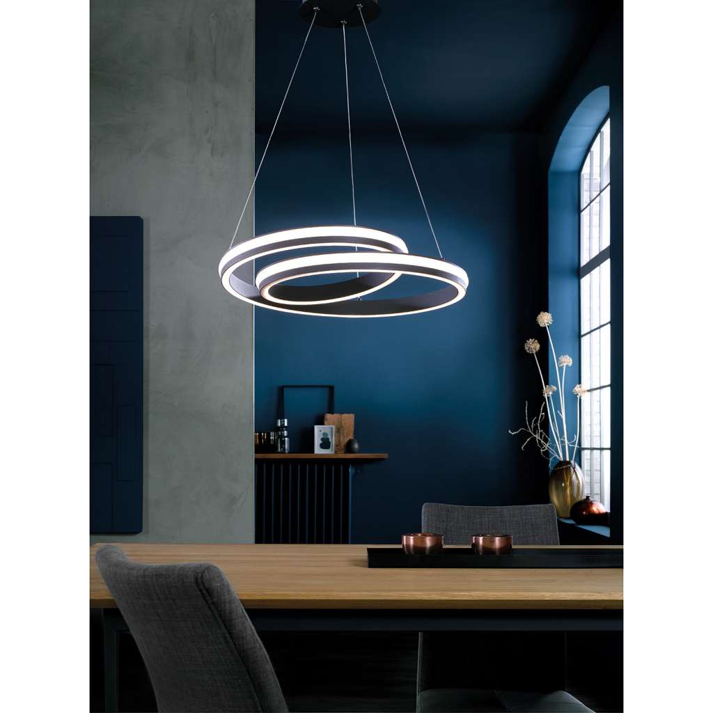 home24 LED-Pendelleuchte Tousson