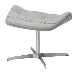 Thonet - 808 H Hocker - Gestell Flachstahl Edelstahloptik - Stoff Bergen 905 - indoor