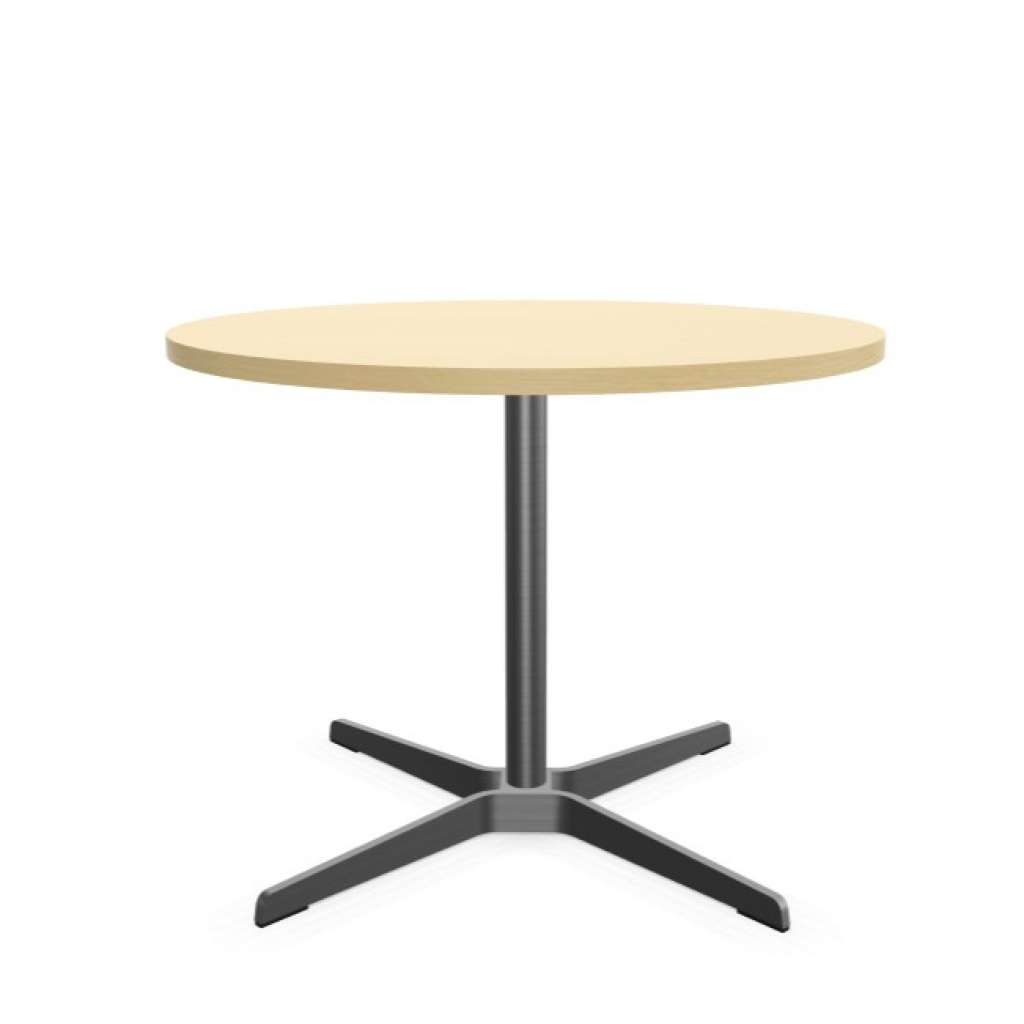 Thonet - 1809 Bestelltisch - Gestell Flachstahl Edelstahloptik - Esche klar lackiert - indoor