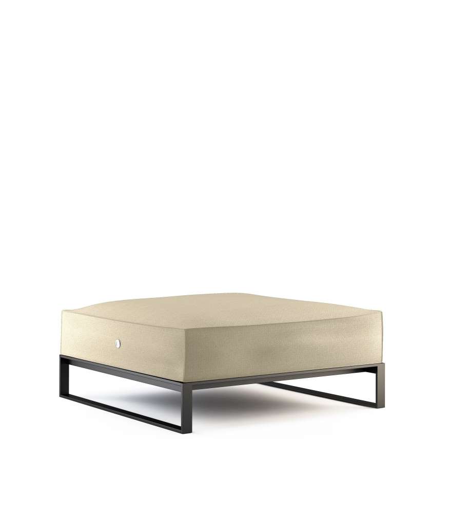 Röshults - Garten Moore Ottoman - graumel Kreide - outdoor