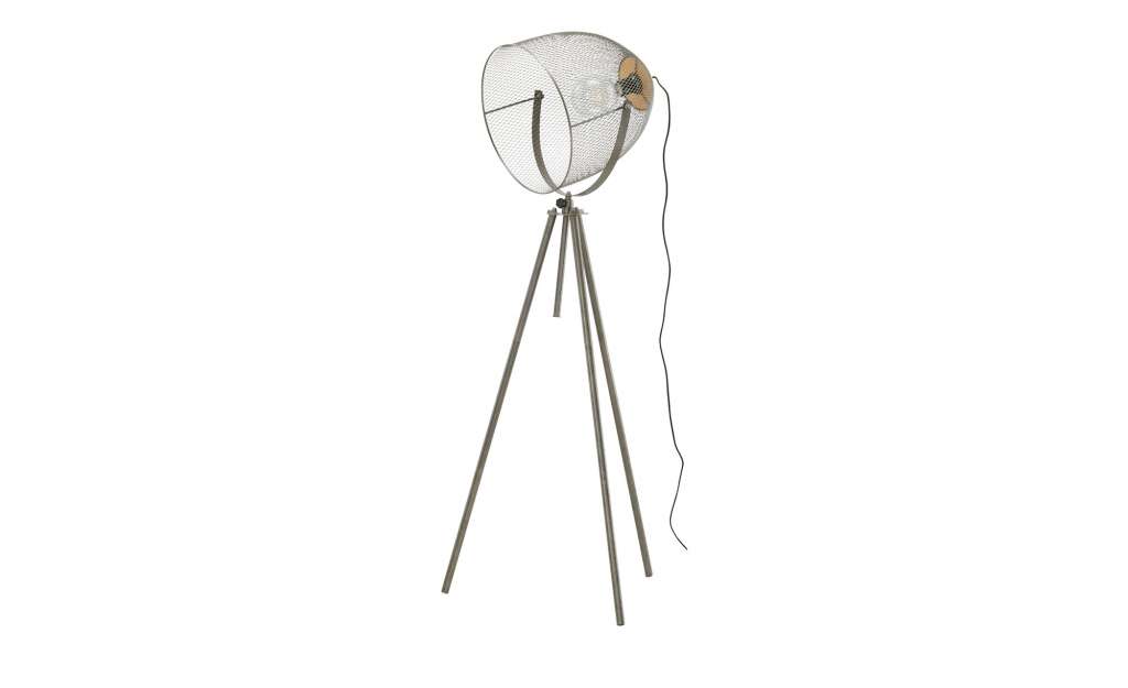 Trio Dreibein-Stehleuchte, 1-flammig, Nickel matt antik ¦ silberØ: 69 Lampen & Leuchten > Innenleuchten > Stehlampen - Höffner