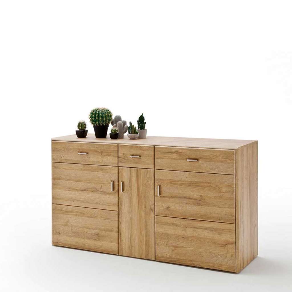 Wohnzimmer Kommode in Wildeichefarben 45 cm tief