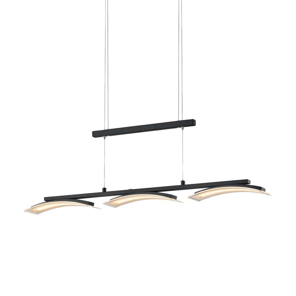 home24 LED-Pendelleuchte Ikaria