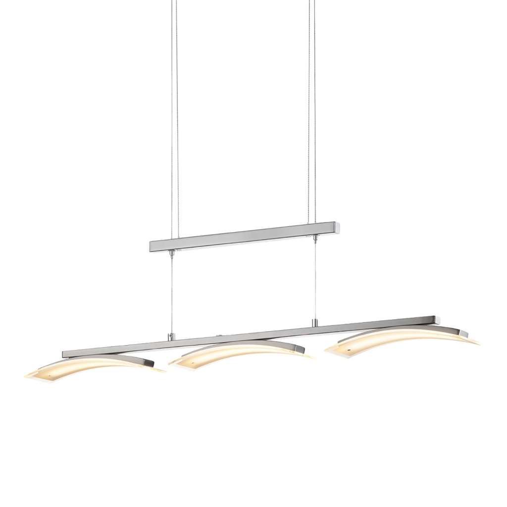 home24 LED-Pendelleuchte Ikaria