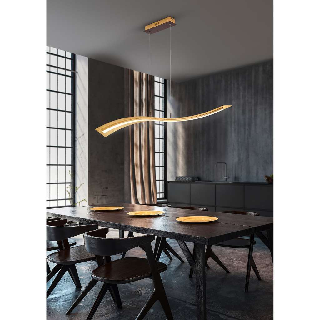 home24 LED-Pendelleuchte Salerno