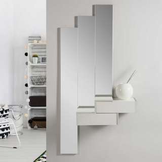 Flurmöbelset in Creme Weiß Wandmontage (4-teilig)