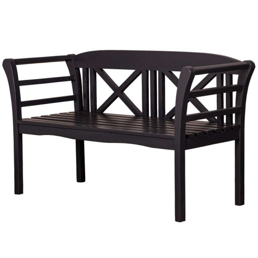 Friesenbank Föhr Mahagoni grau