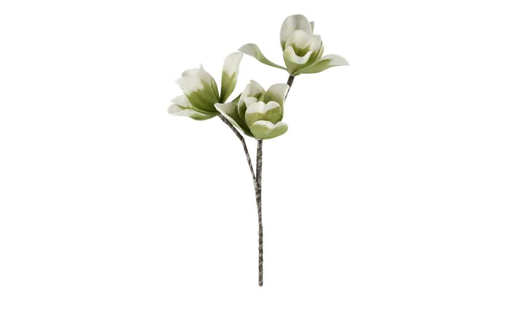 Soft Flower Magnolie ¦ grün ¦ Metall, Kunststoff Dekoration > Kunstblumen - Höffner