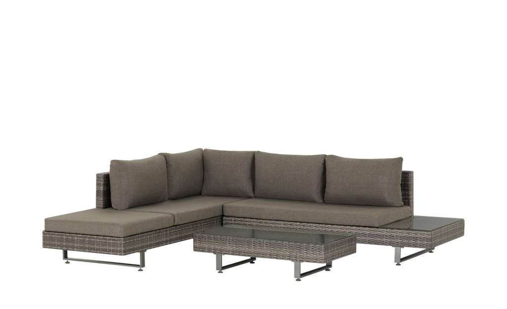Lounge-Gruppe  Maranello ¦ grau ¦ Aluminium pulverbeschichtet/ PE-Geflecht Garten > Gartenmöbel > Gartenmöbel Sets - Höffner