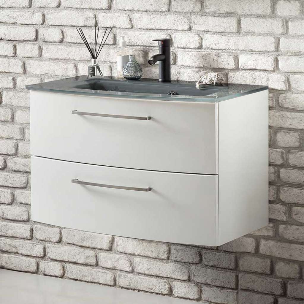 Waschbeckenunterschrank in Weiß Einlass-Waschbecken