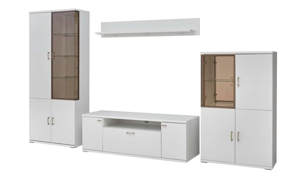 uno Wohnwand  Asbach ¦ weiß Wohnwände - Höffner