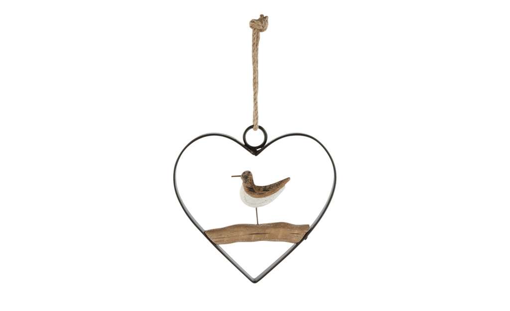 Deko Hängeobjekt  Vogel ¦ holzfarben ¦ Metall, Holz, NaturprodukteØ: 11.5 Dekoration > Dekoartikel - Höffner