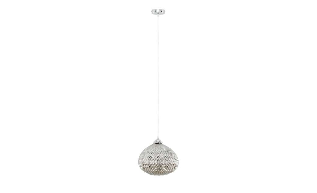 HOME STORY Pendelleuchte, 1-flammig, Rauchglas ¦ silberØ: 28 Lampen & Leuchten > Innenleuchten > Pendelleuchten - Höffner