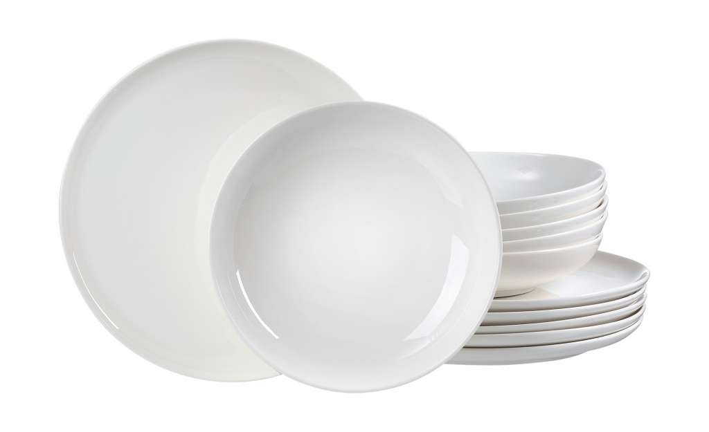 Ritzenhoff & Breker Tafelservice 12-tlg.  Skagen ¦ weiß ¦ Porzellan Geschirr > Geschirrsets > Tafelservice - Höffner