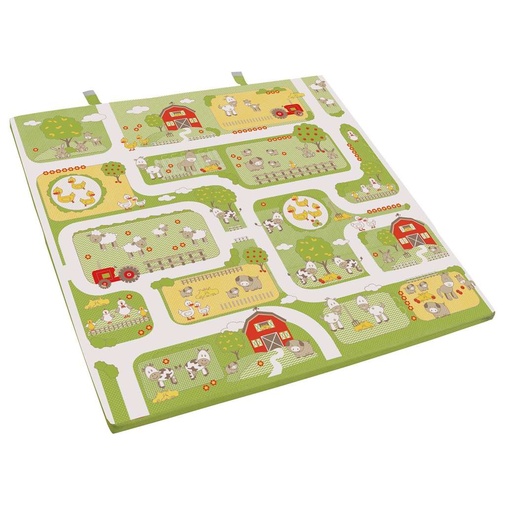 home24 Spiel- und Krabbelmatratze Bauernhof