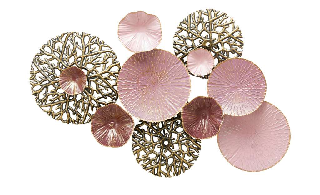 Wanddekoration ¦ rosa/pink ¦ Metall Dekoration > Dekoartikel - Höffner