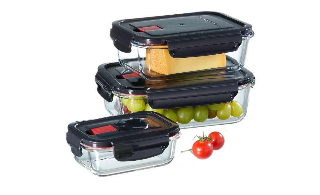 Ritzenhoff & Breker Vorratsdosen, 3er-Set   Cucina ¦ transparent/klar ¦ Glas , Material Deckel: Kunststoff Küchenzubehör & Helfer > Vorratsbehälter - Höffner