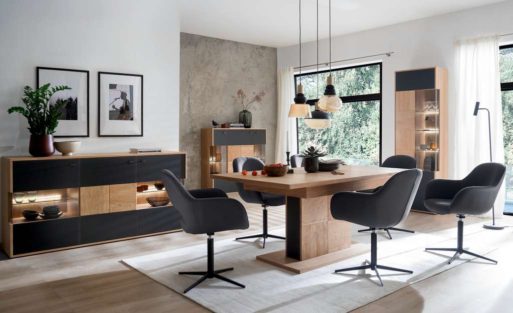 Polsterstuhl drehbar  Lemonde ¦ grau Stühle > Esszimmerstühle > Esszimmerstühle mit Armlehnen - Höffner