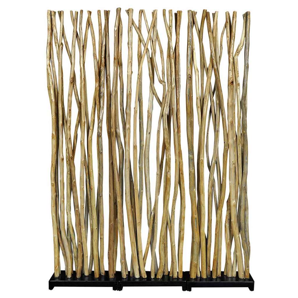Spanische Wand aus Teak Massivholz Ästen 150 cm breit