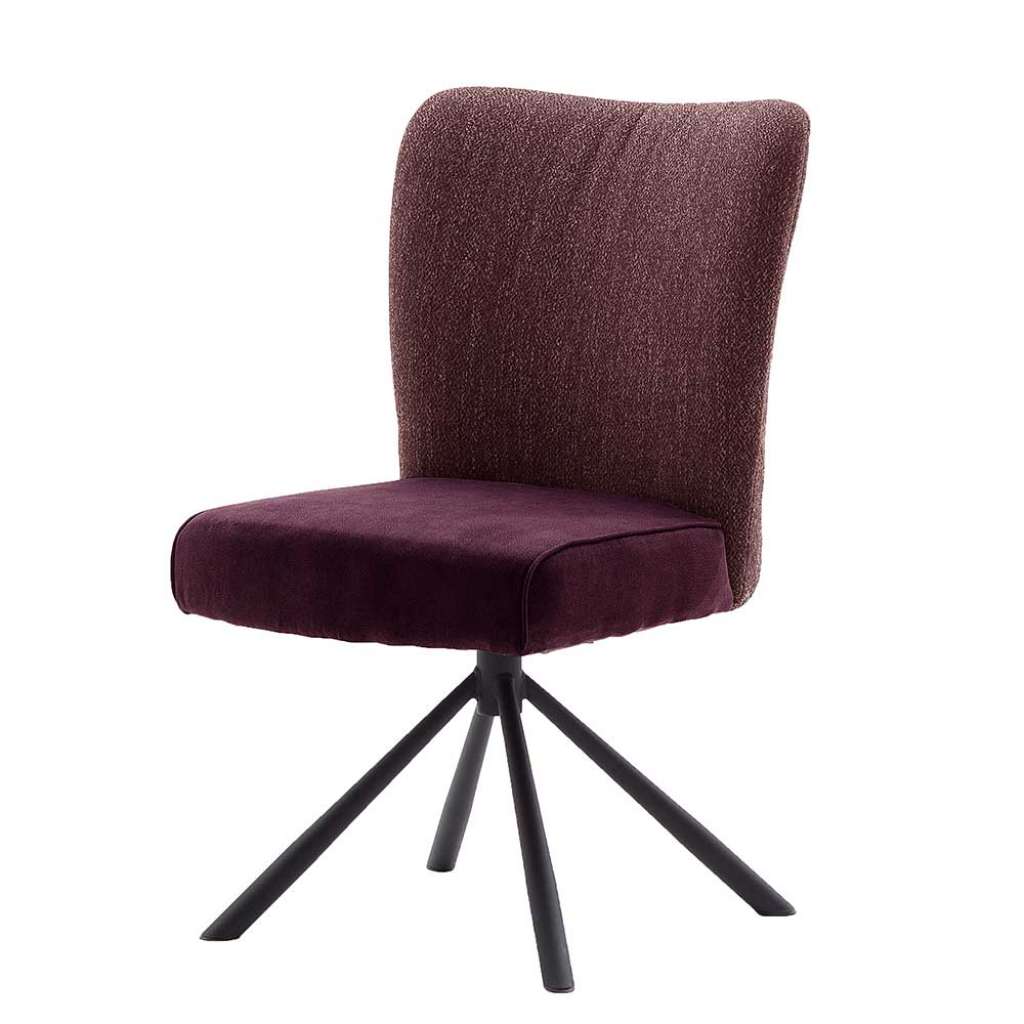 Esstisch Stühle in Dunkelrot hoher Lehne (2er Set)