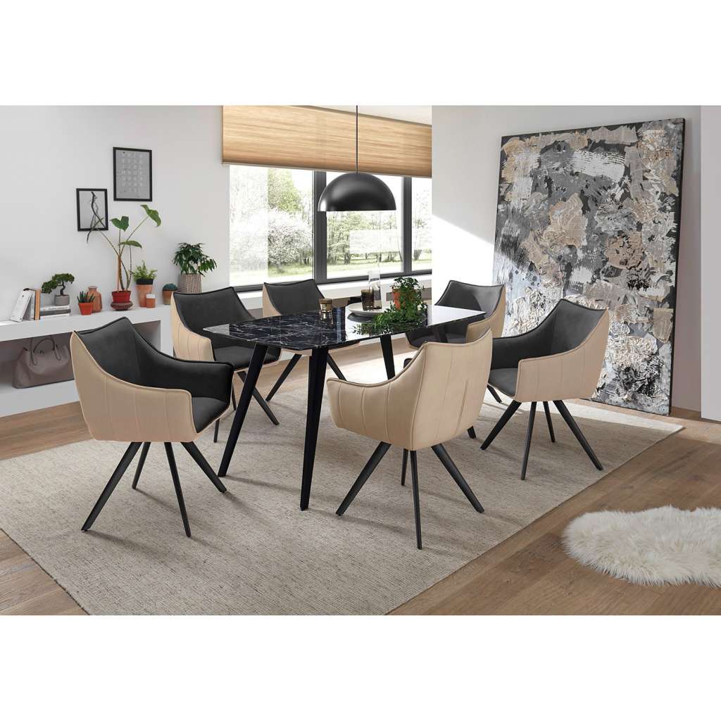 home24 Armlehnenstuhl Noyack (2er-Set)