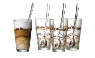 Ritzenhoff & Breker Latte Macchiato Glas, 4er-Set  Lena ¦ Glas / rostfreier EdelstahlØ: 8 Gläser & Karaffen > Trinkgläser - Höffner
