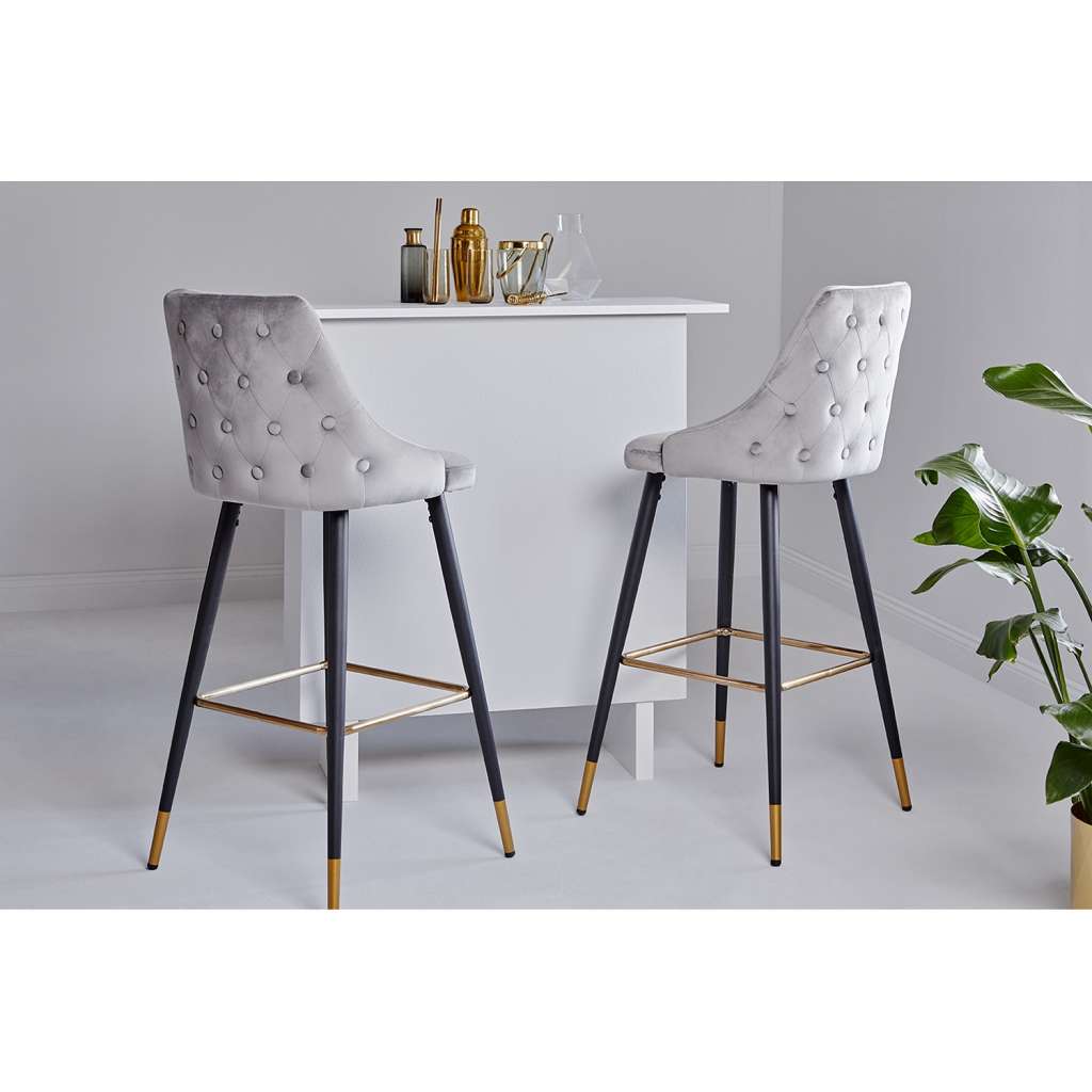 home24 Barstuhl Loix (2er-Set)