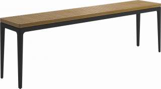 Gloster - Grid Konsolentisch groß 206 x 40 cm - Natural Teak - outdoor