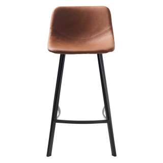 Barhocker in Hellbraun Kunstleder Loft Design