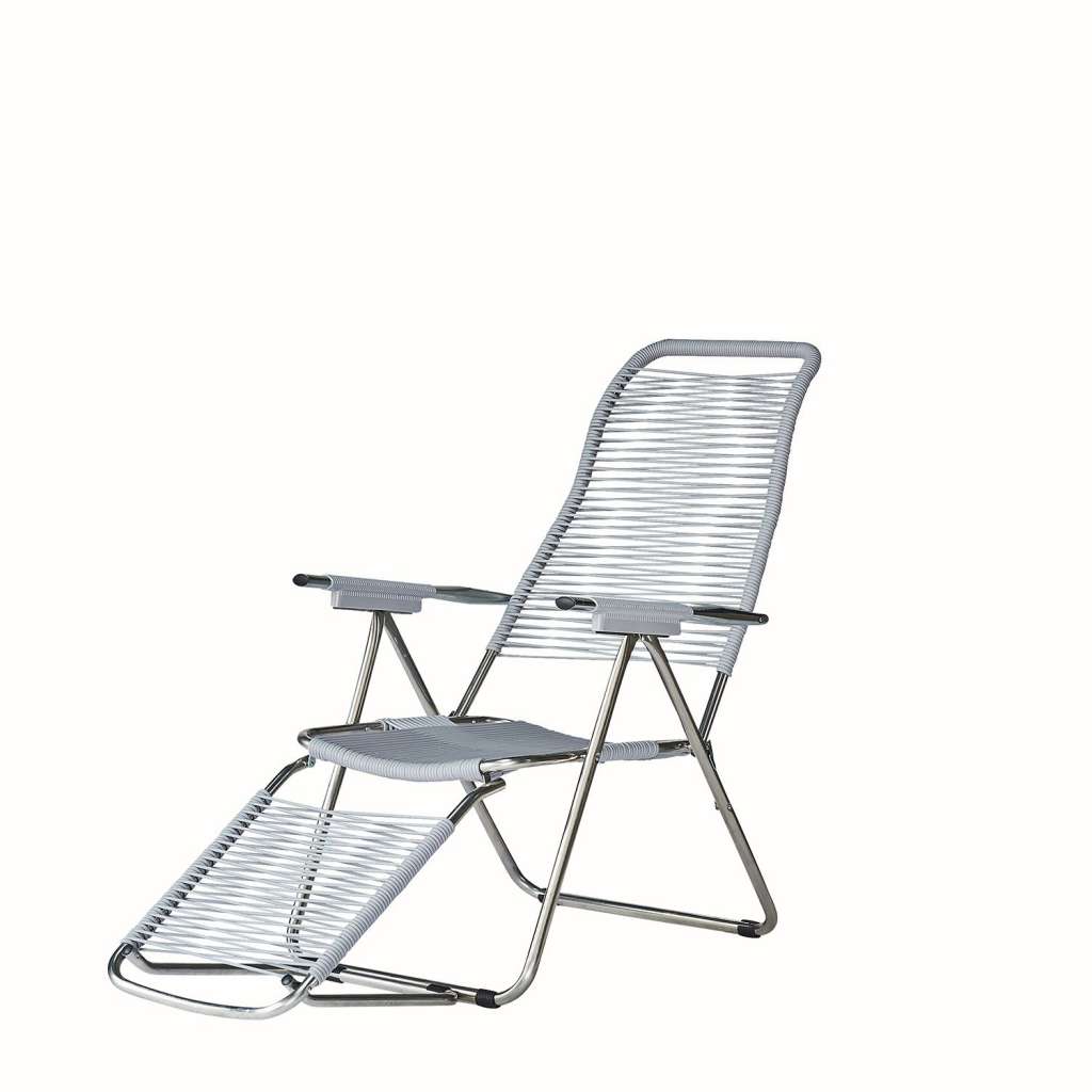 Jan Kurtz - Fiam Spaghetti Sessel - Liegestuhl - grau - outdoor