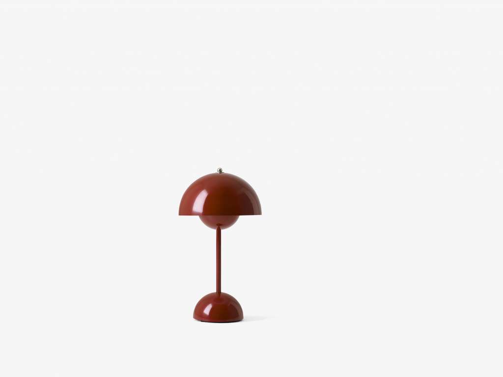 andTRADITION - FlowerPot VP9 Akku Outdoor Tischleuchte - rot/braun - indoor