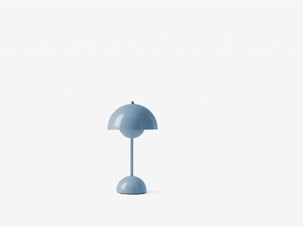 andTRADITION - FlowerPot VP9 Akku Outdoor Tischleuchte - hellblau - indoor