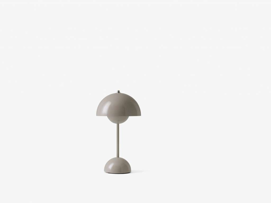 andTRADITION - FlowerPot VP9 Akku Outdoor Tischleuchte - graubeige - indoor