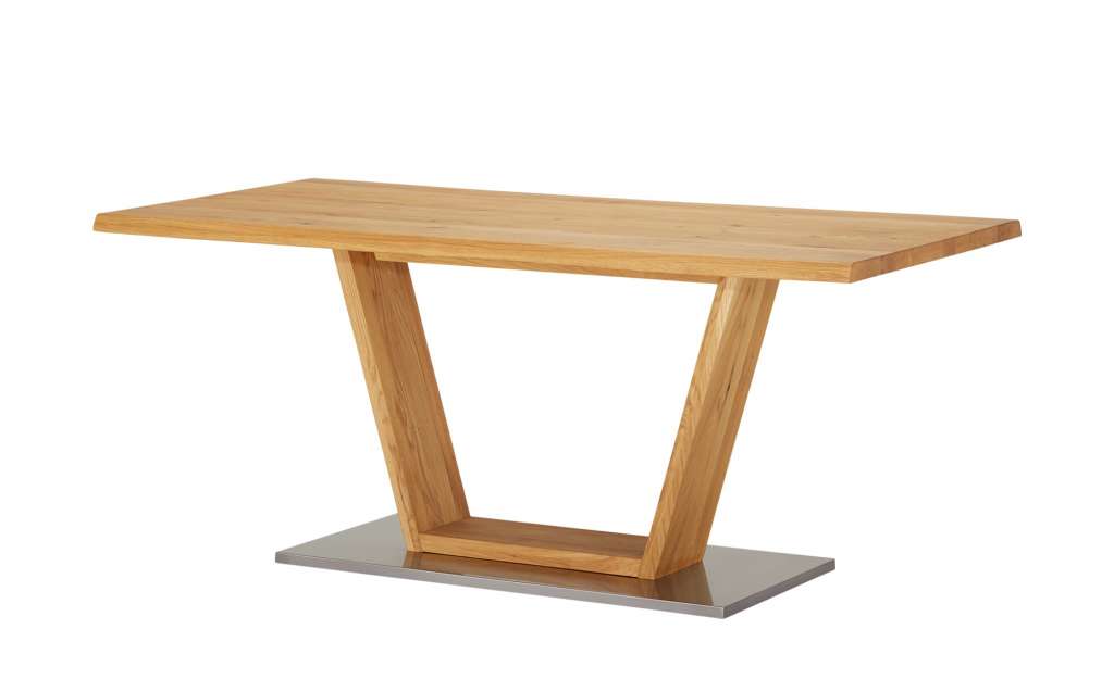 Woodford Säulentisch massiv  Ateno ¦ holzfarben Tische > Esstische > Esstische massiv - Höffner