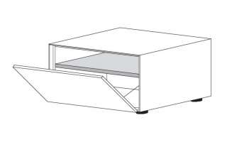 Piure - Nex Pur Box mit Klappe - weiß - B60 - H40 - indoor