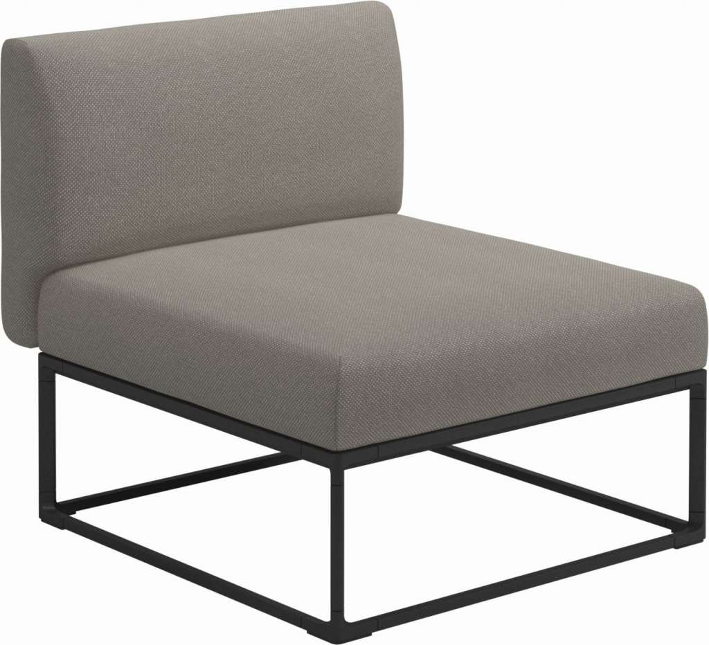 Gloster - Maya 75 x 86 Mittelmodul - robben grey - gestell meteor - outdoor