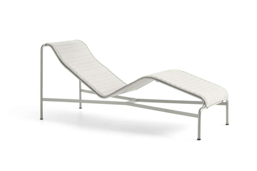 HAY - Palissade Sitzauflage für Chaise Longue - sky grey textile - outdoor